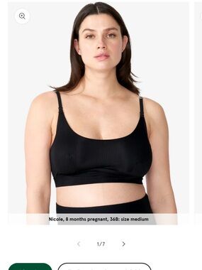 NWT Bodily Seamless Scoop Nursing Bralette - Black